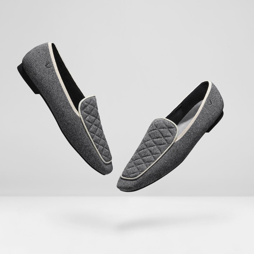VIVAIA Square-Toe Quilted Loafers EU 42‎ / US 10.5